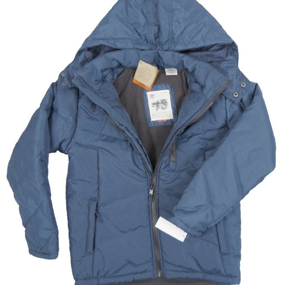 NEW Timberland Little Boys Winter Jacket!BlueFleece LinedHoodInsulated